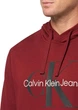 Чоловіча бордова кофта на флісі худі Calvin Klein з лого розмір M - зображення 3