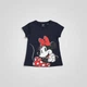 Футболка для дівчинки Міні Маус Disney 122/128см (6-8Y) темно-синій - зображення 2