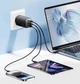 Зарядний пристрій Essager 67W GAN 2 x Type-C + USB-A Black - зображення 2