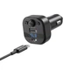 FM-трансмиттер автомобильный XO BCC18 Bluetooth / Type-C Черный - изображение 2