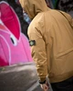 Куртка мужская Stone Island карман бежевая 4 ДЛ7036, городская весенняя, водоотталкивающая, эластичная L - изображение 5