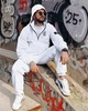 Спортивний костюм Stone Island Submariner ПП7494 білий Crush з відстібним капюшоном S - зображення 5