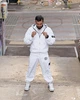 Спортивний костюм Stone Island Submariner ПП7494 білий Crush з відстібним капюшоном S - зображення 6
