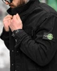 Куртка джинсовая мужская Stone Island черная ВТ5350, плотный коттон, классический крой, городская М - изображение 8