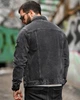 Куртка джинсова чоловіча Stone Island сіра ВТ5350, щільний котон, класичний крій, міська M - зображення 5