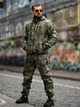 Спортивный костюм Stone Island ПП8231 хаки из плащевки с капюшоном демисезонный XXXL - изображение 1