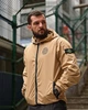 Мужская ветровка карман Stone Island бежевая весенняя, складывается в карман, водоотталкивающая, капюшон M - изображение 1