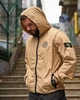 Мужская ветровка карман Stone Island бежевая весенняя, складывается в карман, водоотталкивающая, капюшон M - изображение 3