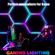 Світлодіодна LED лампа Шестигранне освітлення для гаража VASTFIRE RGBW: 5 шестикутників для автоскла, майстерні, тренажерного залу - зображення 8