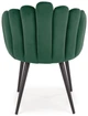 Krzesło do kuchni i salonu Halmar K410 ciemnozielone (5905248119451) - obraz 4