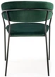 Стілець для кухні та вітальні Halmar K426 Темно-зелений (5905248119710) - зображення 5