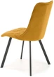 Krzesło do kuchni i salonu Halmar K450 Musztardowe (5905248119741) - obraz 3