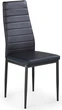 Стілець для кухні та вітальні Halmar K70 з екошкіри Чорний (5905248121348) - зображення 1