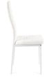 Стілець для кухні та вітальні Halmar K70 з екошкіри Білий (5905248121324) - зображення 4