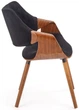Стілець для кухні та вітальні Halmar K396 із підлокітниками Горіх/Чорний (5905248121546) - зображення 7