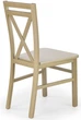 Krzesło do kuchni Halmar Dariusz 2 drewniane Dąb sonoma (5905248121836) - obraz 2