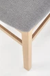Krzesło do kuchni i salonu Halmar Gepard 2 Popielate/Dąb miodowy (5905248122031) - obraz 4