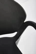 Krzesło do kuchni Halmar K491 plastikowe z podłokietnikami Czarne (5905248125858) - obraz 15