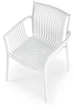 Krzesło do kuchni Halmar K492 plecione z podłokietnikami Białe (5905248125872) - obraz 16