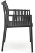 Krzesło do kuchni Halmar K492 plecione z podłokietnikami Czarne (5905248125889) - obraz 10