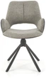 Стілець для кухні та вітальні Halmar K494 обертальний Попелястий/Чорний (5905248125933) - зображення 13