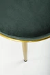 Стілець для кухні та вітальні Halmar K517 зі золотим каркасом Темно-зелений (5905248126350) - зображення 7