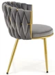 Krzesło do kuchni i salonu Halmar K517 ze złotym stelażem Popielate (5905248126367) - obraz 13