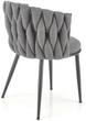 Стілець для кухні та вітальні Halmar K516 Попелястий (5905248126343) - зображення 8