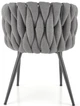 Стілець для кухні та вітальні Halmar K516 Попелястий (5905248126343) - зображення 12