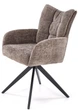 Krzesło do kuchni i salonu Halmar K540 obrotowe Popielate (5905248132467) - obraz 6