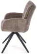 Krzesło do kuchni i salonu Halmar K540 obrotowe Popielate (5905248132467) - obraz 7