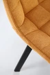 Стілець для кухні та вітальні Halmar K549 Гірчичний (5905248132702) - зображення 11