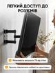 Кронштейн для телевизора универсальный на стену с креплением регулировкой наклона держатель монитора прочный металлический - изображение 8
