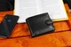 Черное мужское портмоне из натуральной кожи с фиксацией ST Leather ST103 - изображение 8