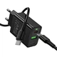 Мережевий зарядний пристрій Hoco CS94A Leader PD20W+QC3.0 (1USB-A/1C) + кабель Type-C to Type-C Black - изображение 3
