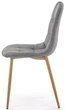Стілець для кухні та вітальні Halmar K316 Сірий (5905248118249) - зображення 3