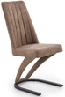 Krzesło do kuchni i salonu Halmar K338 na płozach Brązowe (5905248118492) - obraz 1
