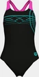Купальник слитный для девушек Arena SUNRISE SWIMSUIT SWIM PRO BACK черный, бирюзовый, розовый Дети 164 см - изображение 7