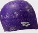 Шапка для плавания Arena PRINT 2 фиолетовый One Size - изображение 3