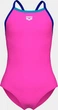 Купальник слитный для девушек Arena SWIMSUIT LIGHT DROP SOLID розовый Дети 140 см - изображение 7