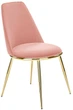 Krzesło do kuchni i salonu Halmar K460 ze złotym stelażem Różowe (5905248119901) - obraz 1