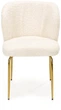 Стілець для кухні та вітальні Halmar K474 із золотим каркасом Кремовий (5905248121027) - зображення 2