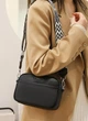 Стильна жіноча сумка cross-body з натуральної шкіри Gran-500 чорна - изображение 3