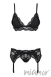 Комплект с поясом Obsessive 810-SEG-1 set L/XL Черный - изображение 3