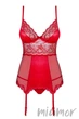 Корсет Obsessive Lovica corset S/M Червоний - зображення 4