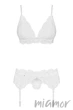 Комплект с поясом Obsessive 810-SEG-2 set L/XL Белый - изображение 6