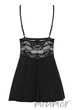 Пеньюар Obsessive 810-BAB-1 babydoll XXL Черный - изображение 4