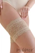 Ленты на бедра (бандалетки) от натирания кружевные Gabriella Thigh Band 4XL/5XL (7/8) Бежевые - изображение 3