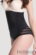 Бесшовные трусики утягивающие с высокой талией Julimex 141 Panty M Черные - изображение 1