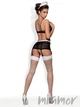 Комплект еротичний "Покоївка" Obsessive Maidme 5pcs L/XL Чорно-білий - зображення 4
